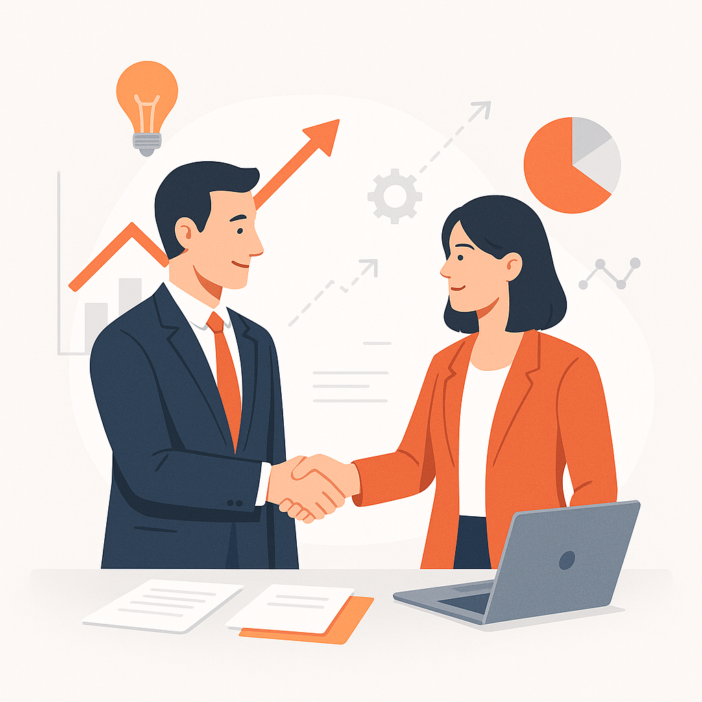 Иллюстрация партнерства